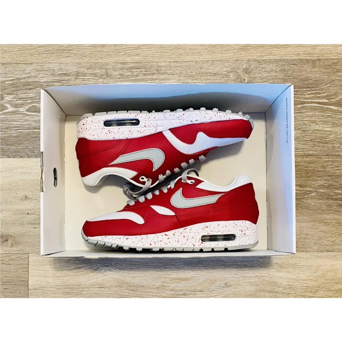 Nike shoes - Nike Air Max 1 - Air Max - 943757-901 - Red-White-Grey 5