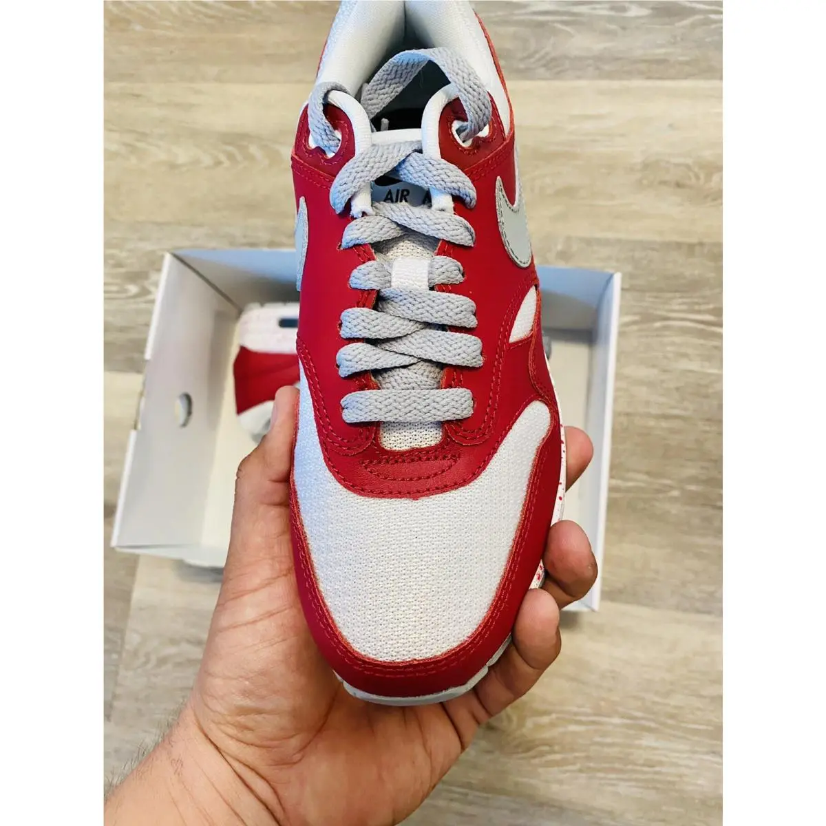 Nike shoes - Nike Air Max 1 - Air Max - 943757-901 - Red-White-Grey 6