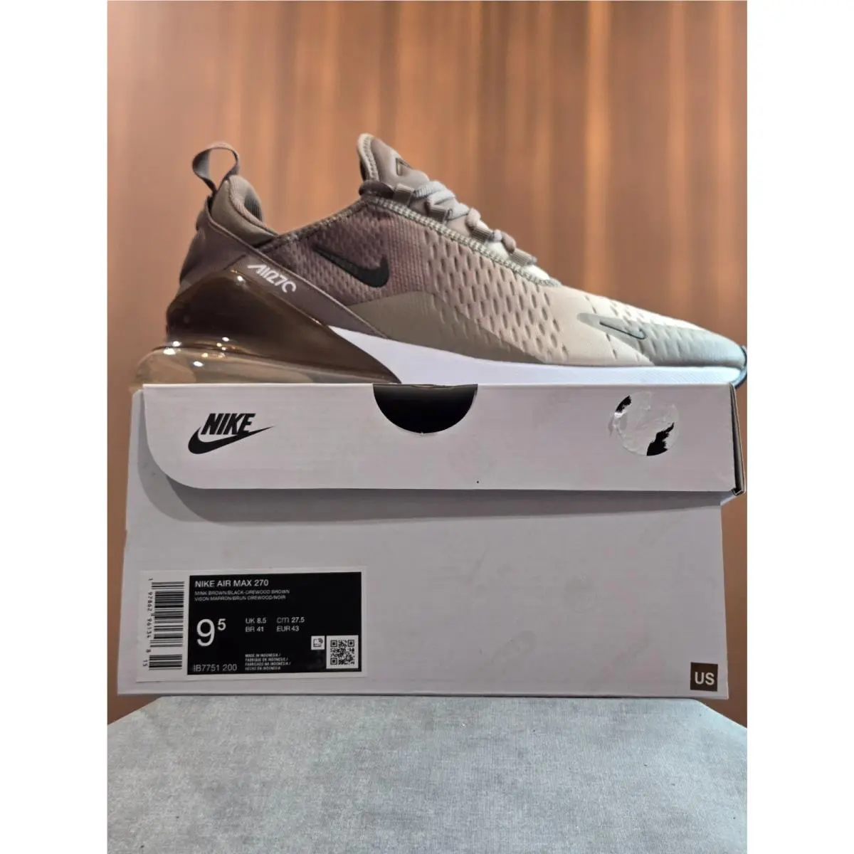 Nike shoes - Nike Air Max 270 - Air Max - IB7751-200 - Brown 5