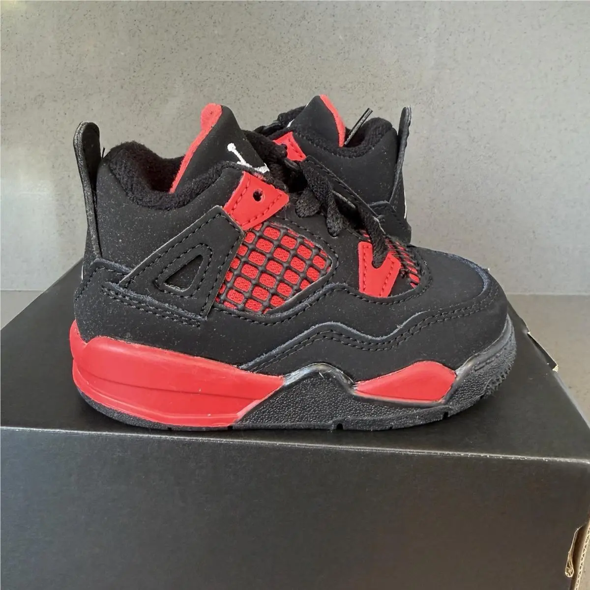 Nike shoes - Jordan 4 Retro (TD) - Retro - BQ7670 016 - Black, Red 0