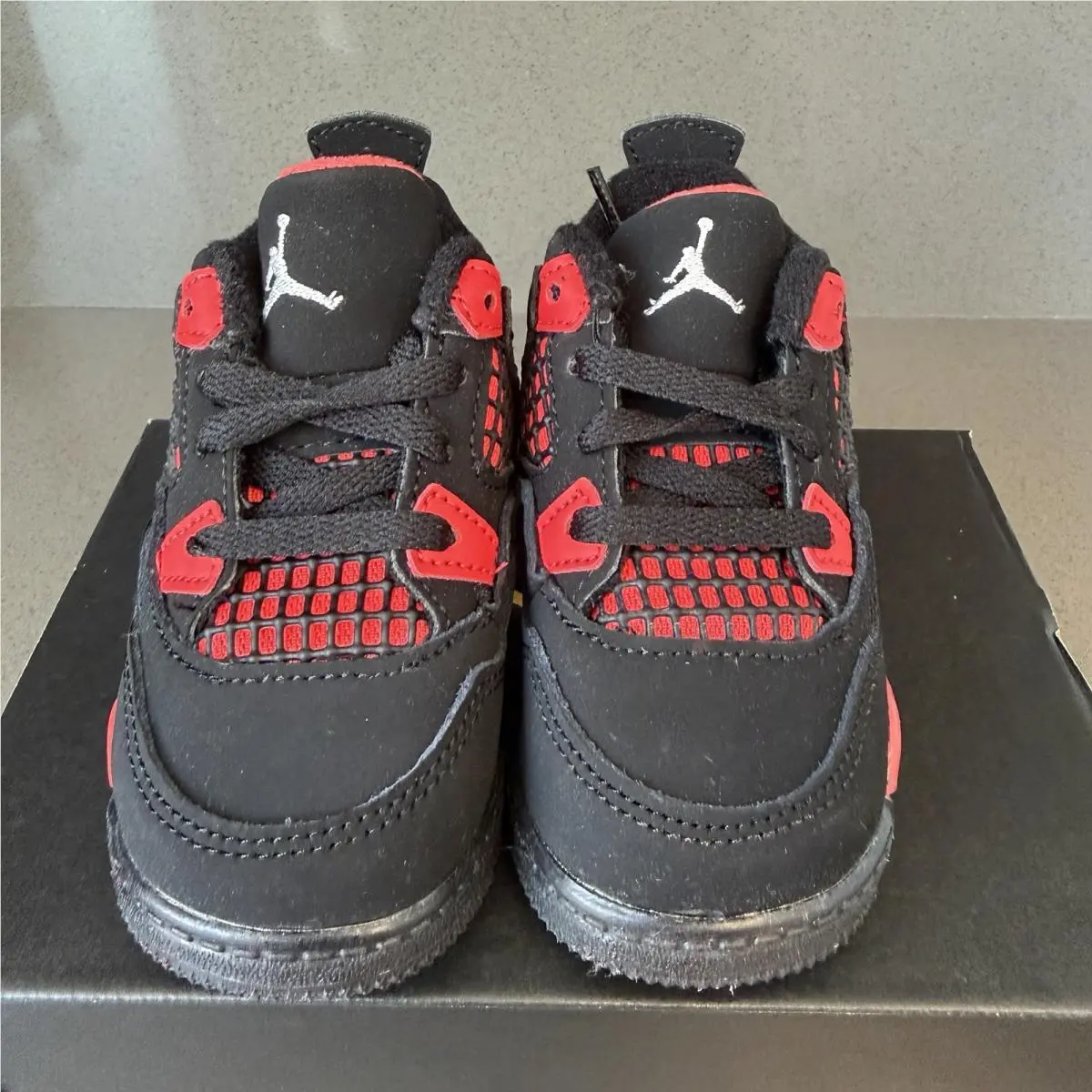 Nike shoes - Jordan 4 Retro (TD) - Retro - BQ7670 016 - Black, Red 2