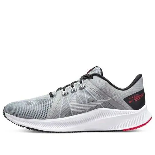 Nike Quest 4 Grey/black/white/red DA1105-007 Men`s Size 13 - Gray