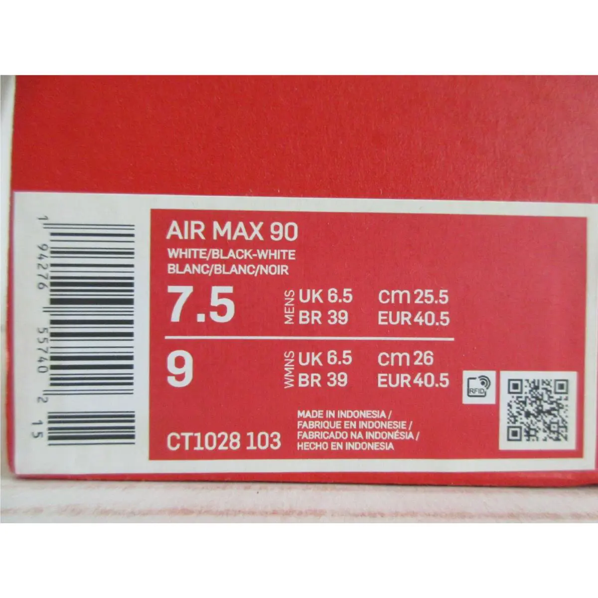 Nike shoes - Nike Air Max 90 - Air Max - White (UPC: 194276557402) 3