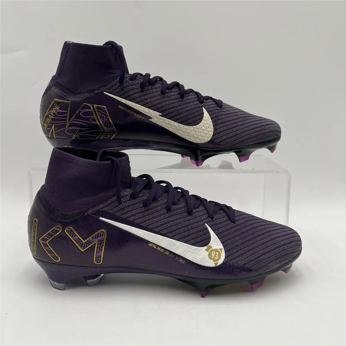 Nike ZM Superfly 10 Elite KM FG Grand Purple Ivory FQ8692 500 Men`s Size 9