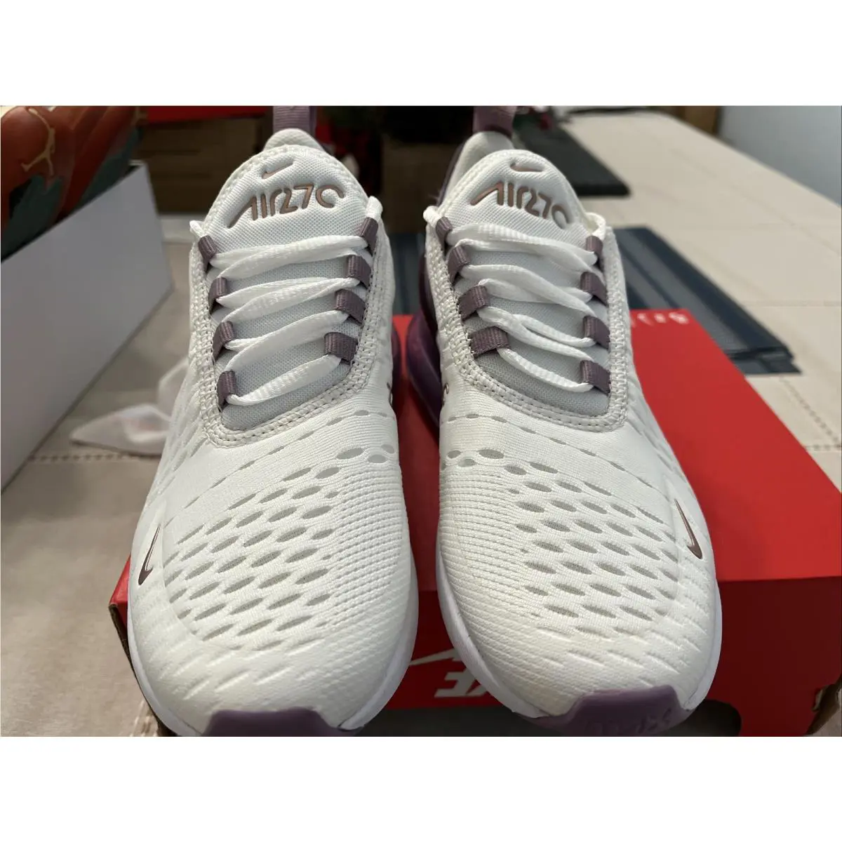 Nike shoes - Nike Air Max 270 (GS) - 943345 110 - Summit White Metallic Red Bronze 3