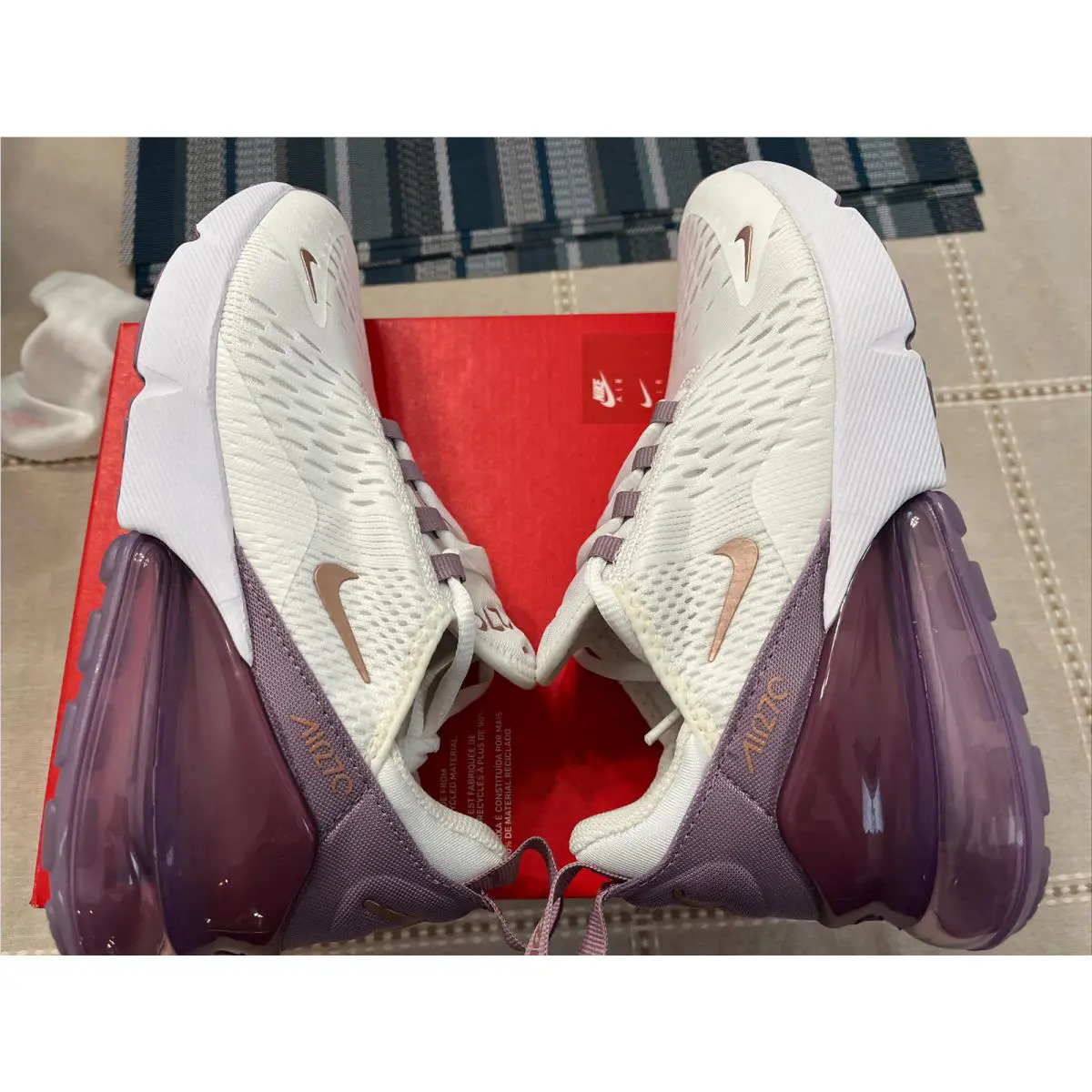 Nike shoes - Nike Air Max 270 (GS) - 943345 110 - Summit White Metallic Red Bronze 6