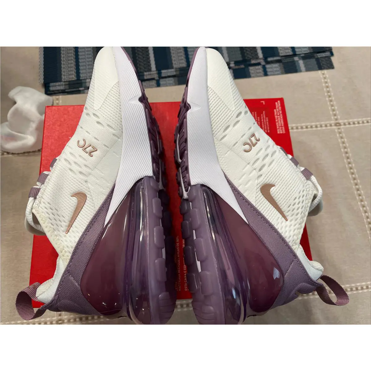Nike shoes - Nike Air Max 270 (GS) - 943345 110 - Summit White Metallic Red Bronze 7