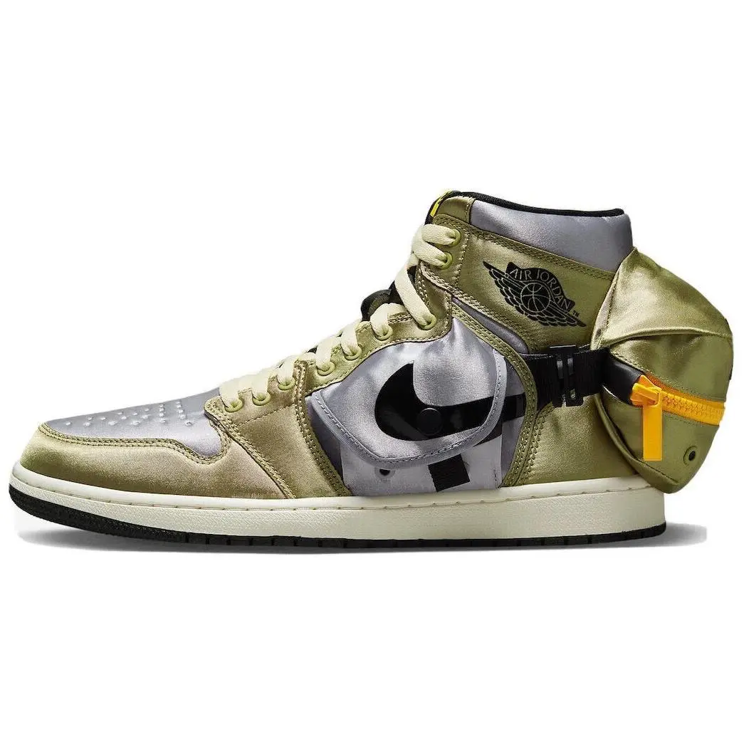 Nike Air Jordan 1 Retro High Utility Gold/grey/black DO8727-200 Men`s Size 10.5