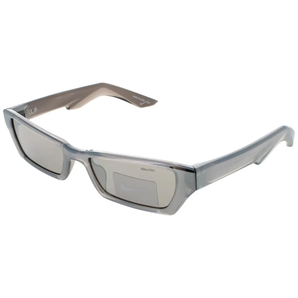 Nike Lucent Boost EV24051 900 Sunglasses Silver Mirror Frame Argent Lenses 53 mm