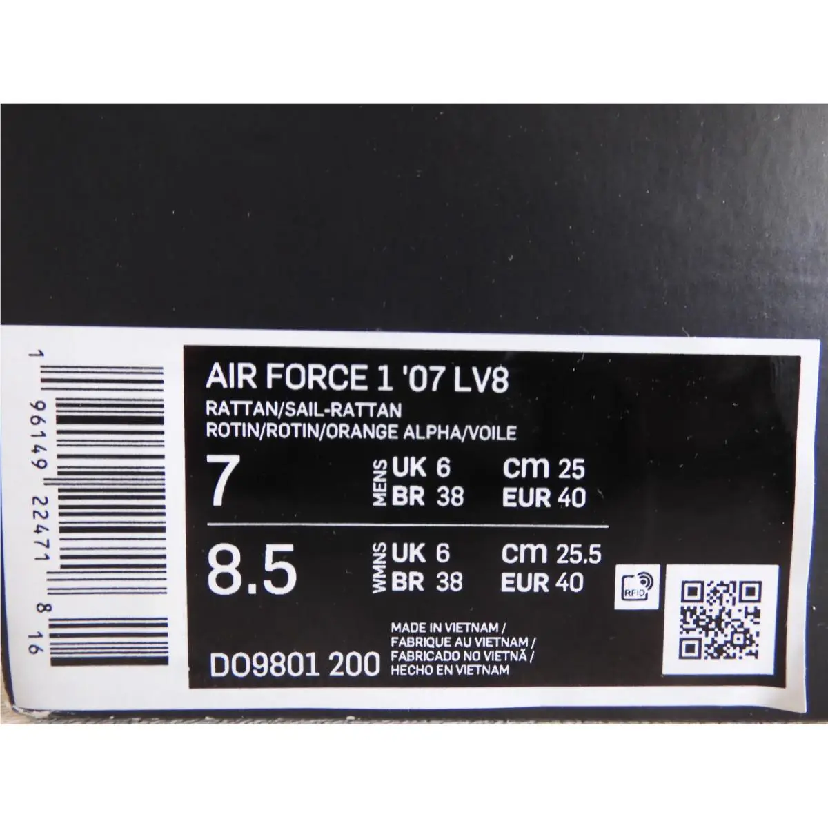 Nike shoes - Nike Air Force 1 `07 LV8 - DO9801-200 - Brown (UPC: 196149224718) 3
