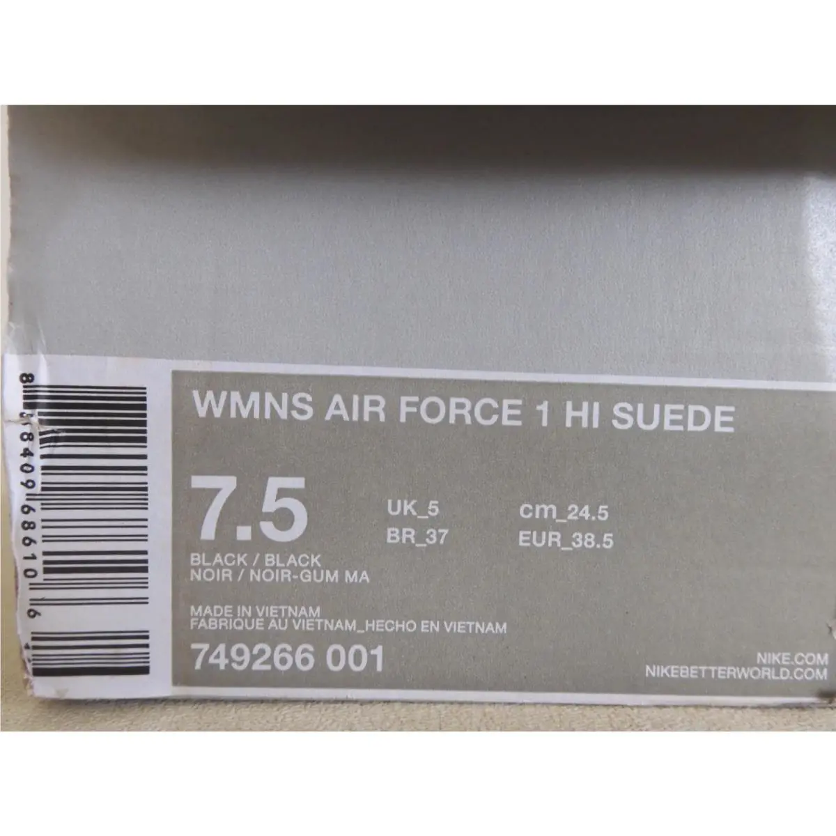 Nike shoes - Nike Air Force 1 High - 749266-001 - Black (UPC: 888409686106) 3