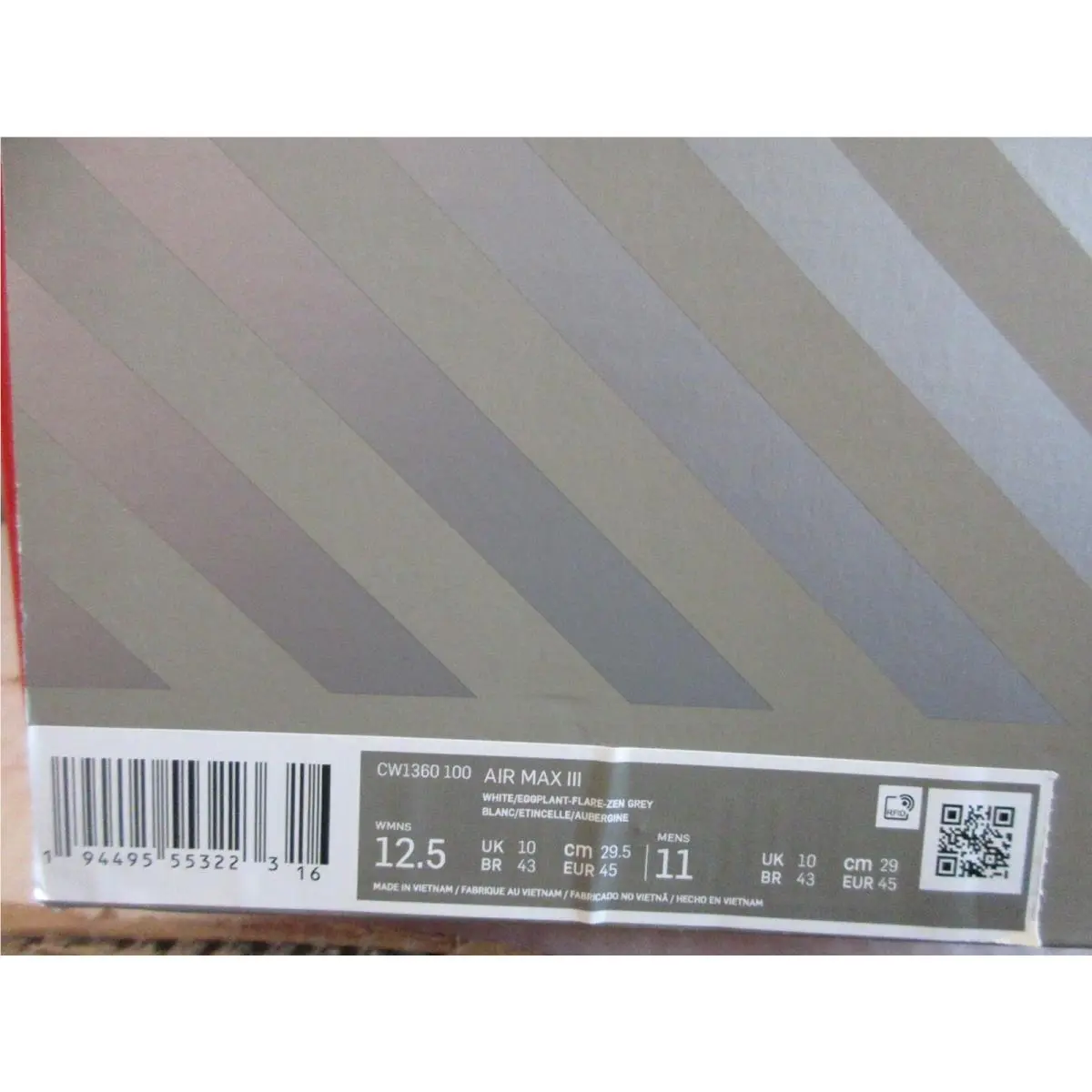 Nike shoes - Nike Air Max 3 - Air Max - White (UPC: 194495553223) 5
