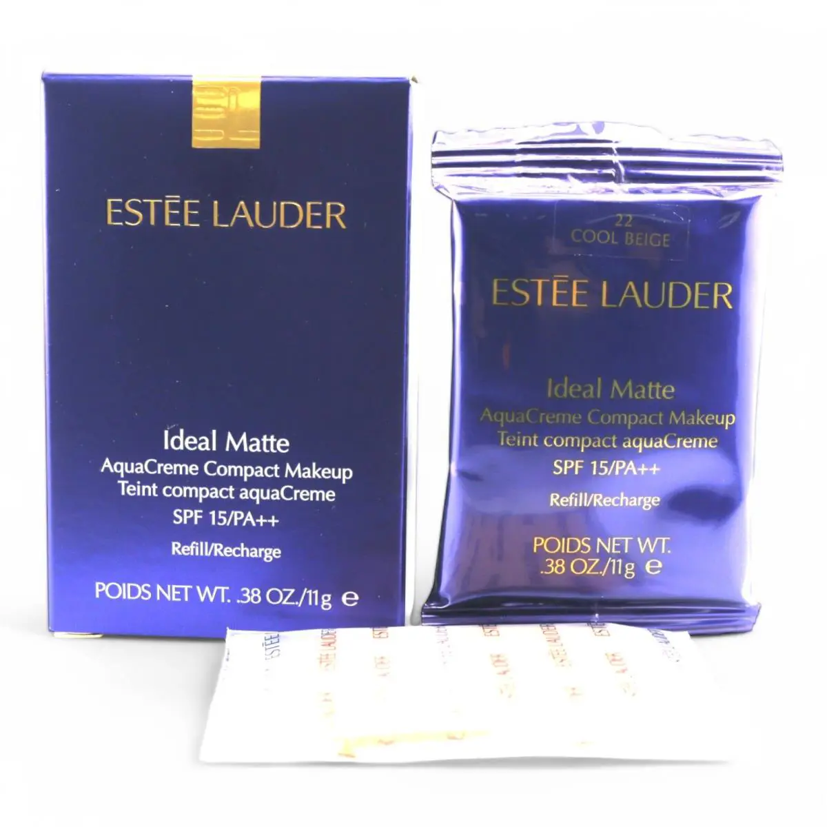 Estée Lauder Ideal Matte Aquacreme Compact Spf 15 22 Cool Beige .38 oz - Aqua, Beige