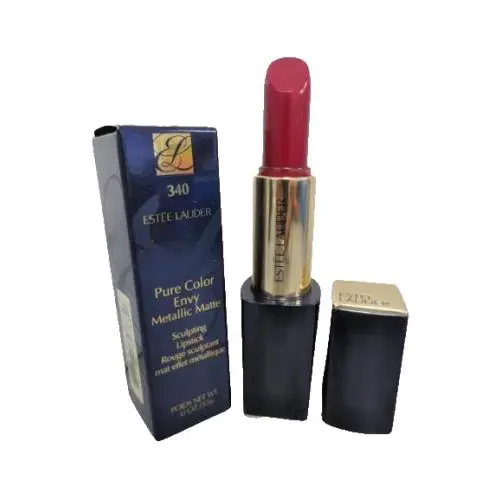 Estee Lauder Pure Color Envy Metallic Matte Lipstick 340 Riveted 0.12 OZ Boxed