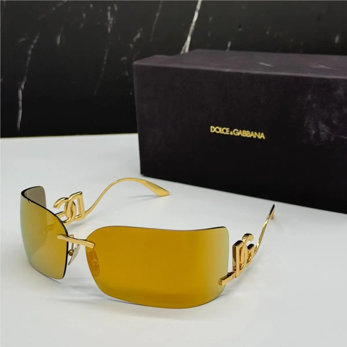 Dolce Dolce&gabbana DG2319 02/5A Gabbana DG2319 02/5A Gold Sunglasses DG2319 025A Eyewear