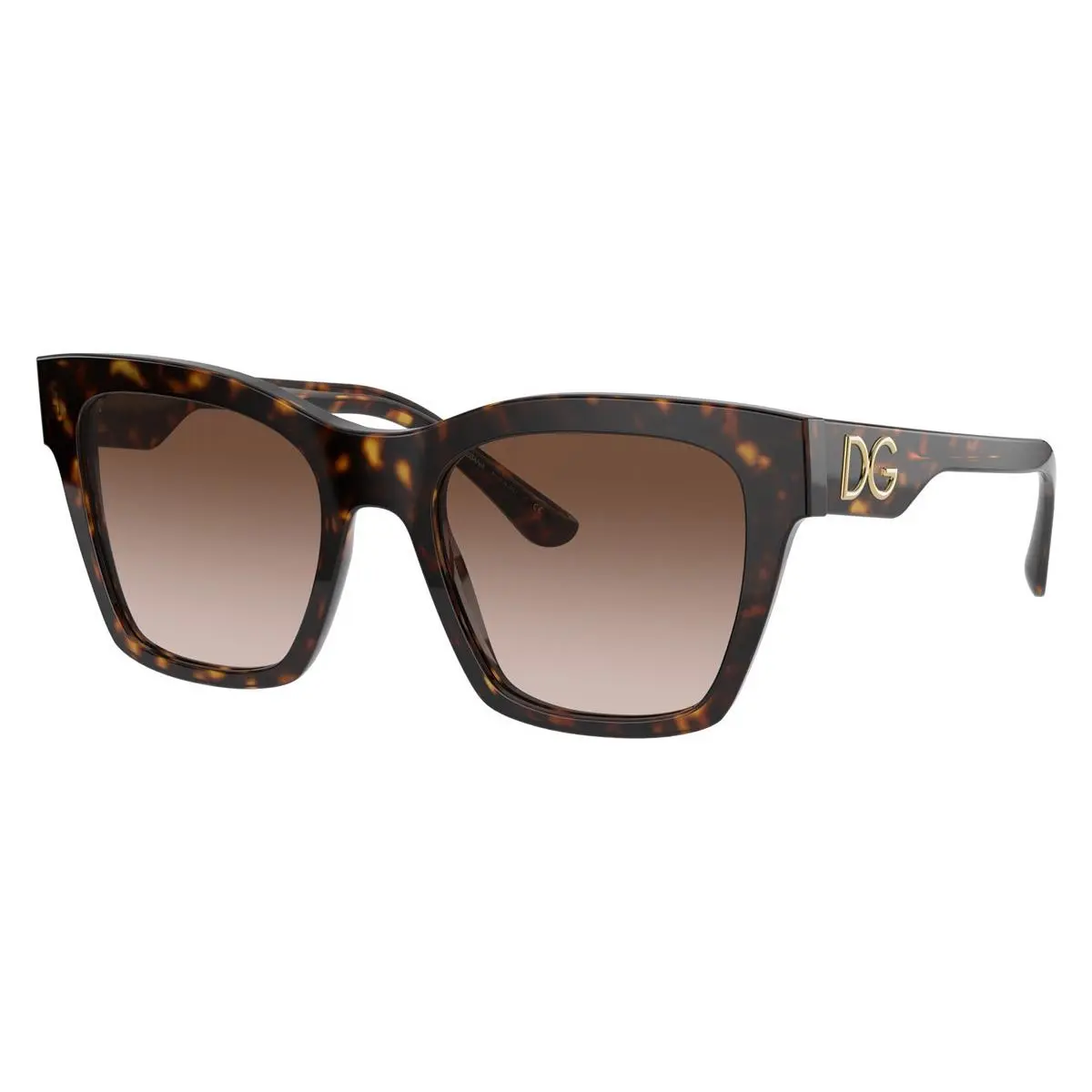 Dolce Gabbana Woman Sunglasses DG4384 502/13 53mm Havana - Brown Lens - Frame: `Havana, Lens: Gradient Brown