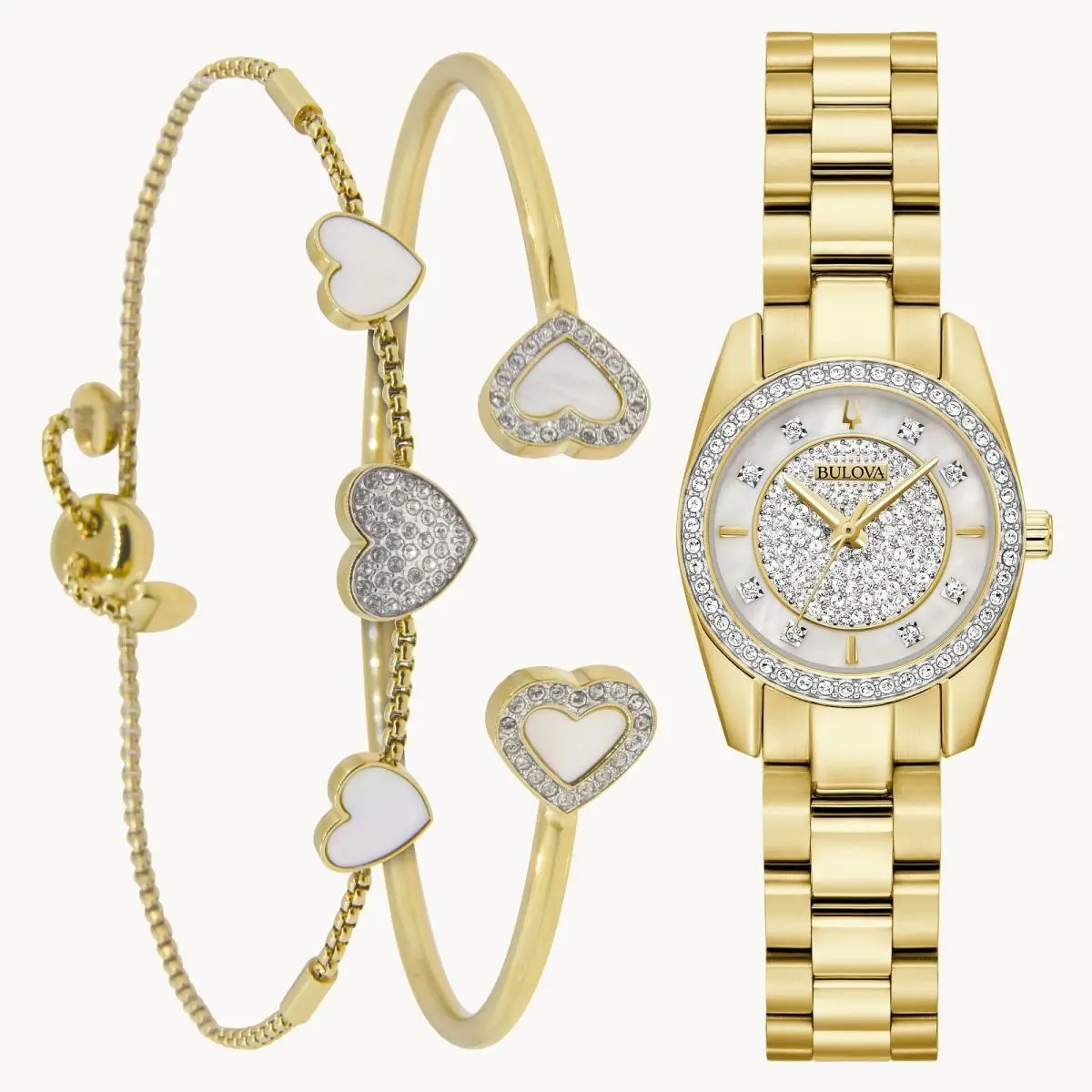 Bulova Crystal Box Watch Women`s Set 98X137