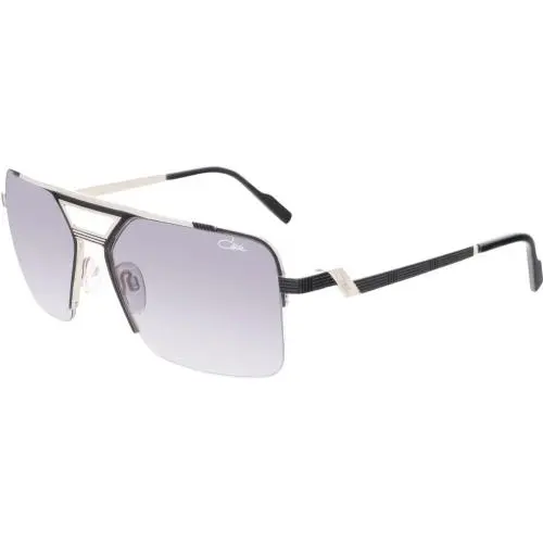 Cazal 9102 Black and Silver/grey 002 Sunglasses