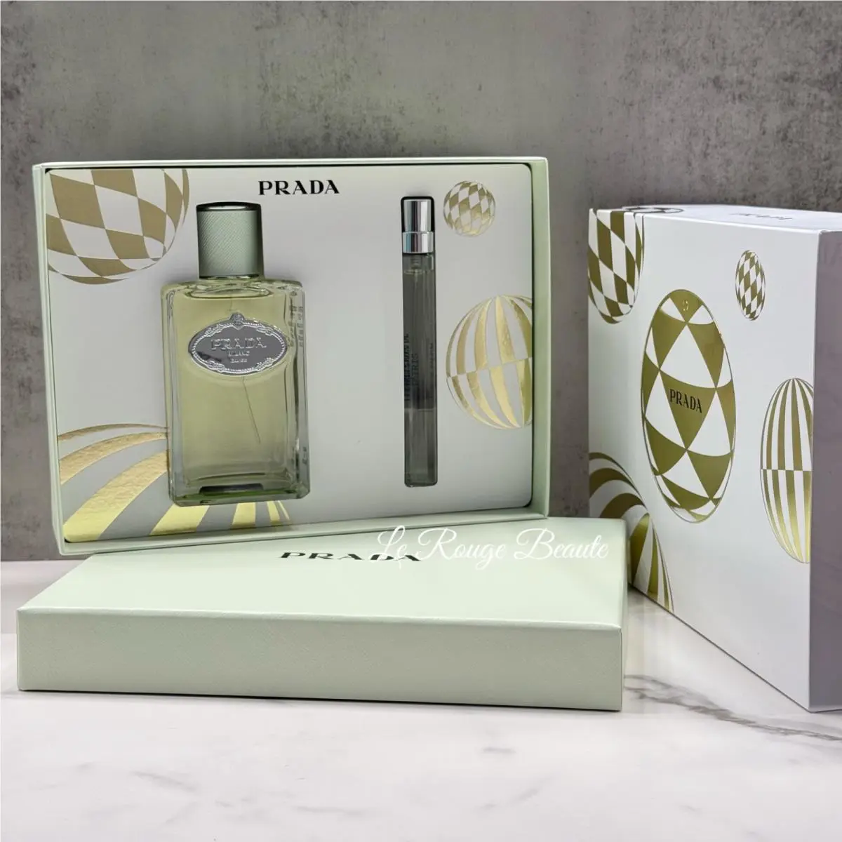Prada Infusion Iris 2 Piece Gift Set Eau de Parfum - 3.3oz Full Sz + 10ml Travel
