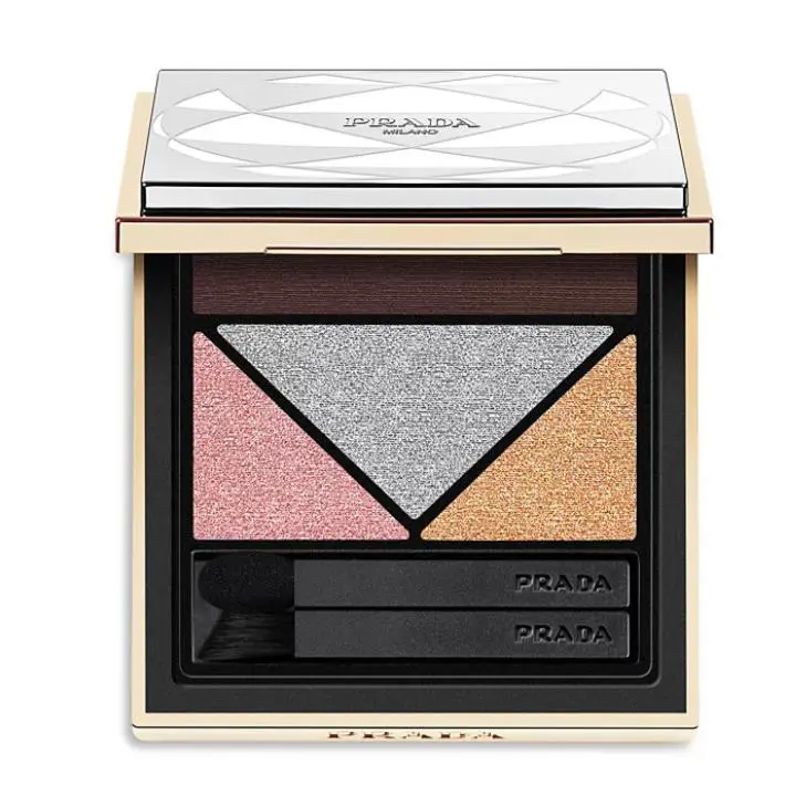 Prada Dimensions Multi-effect Refillable Eyeshadow Palette 10 Platinum Rare