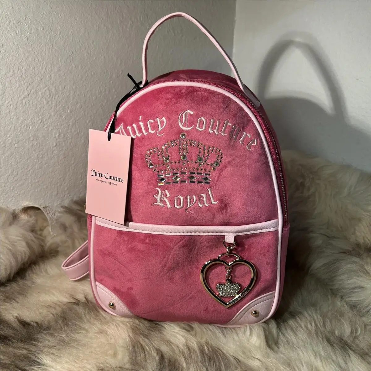 Juicy Couture Kingdom Medium Backpack - Raspberry Tart