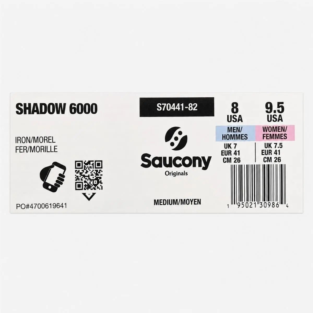 Saucony shoes - Saucony Shadow 6000 - Shadow - S70862-1 - Multicolor 5