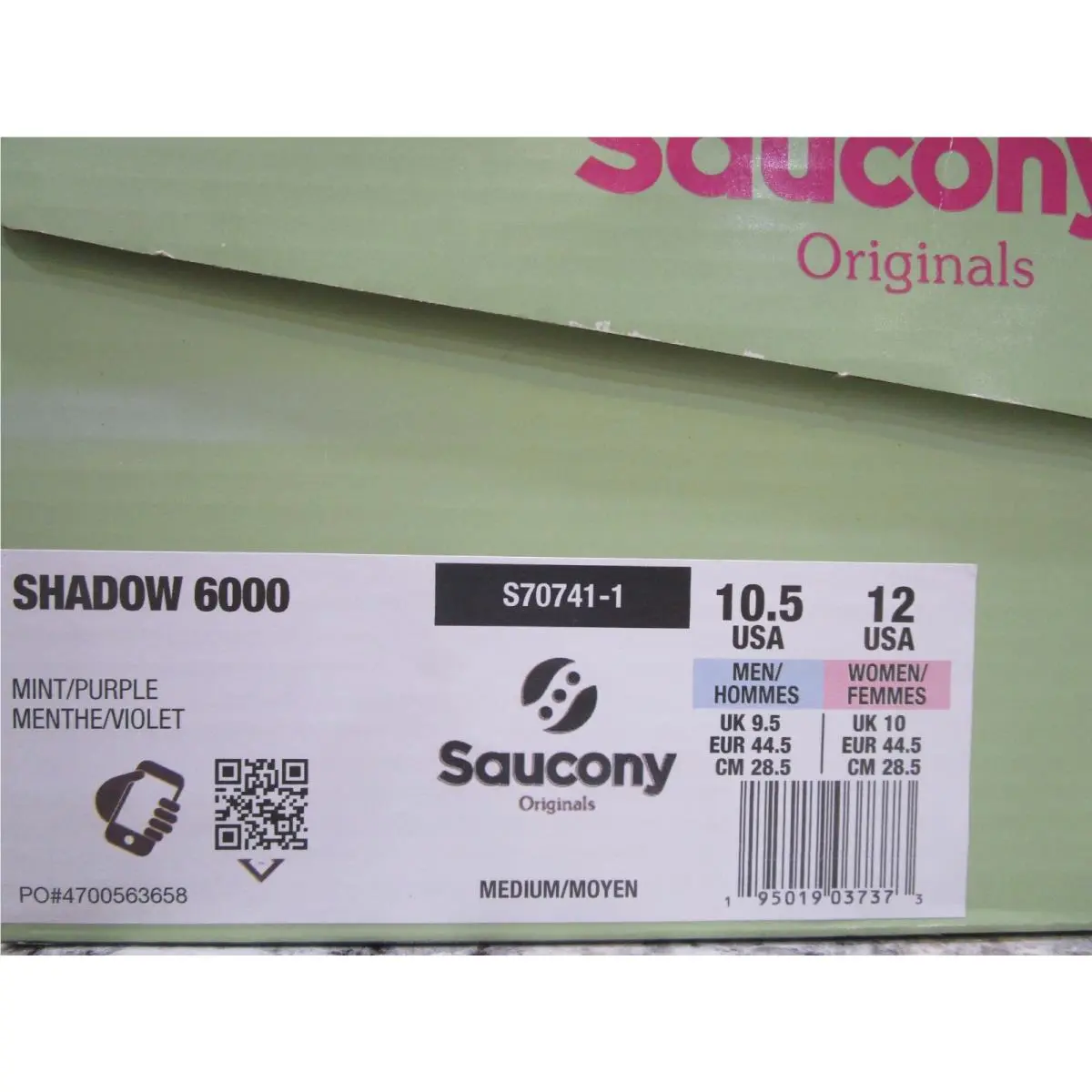 Saucony shoes - Saucony Shadow 6000 - Shadow - S70741-1 - Mint/Purple 4