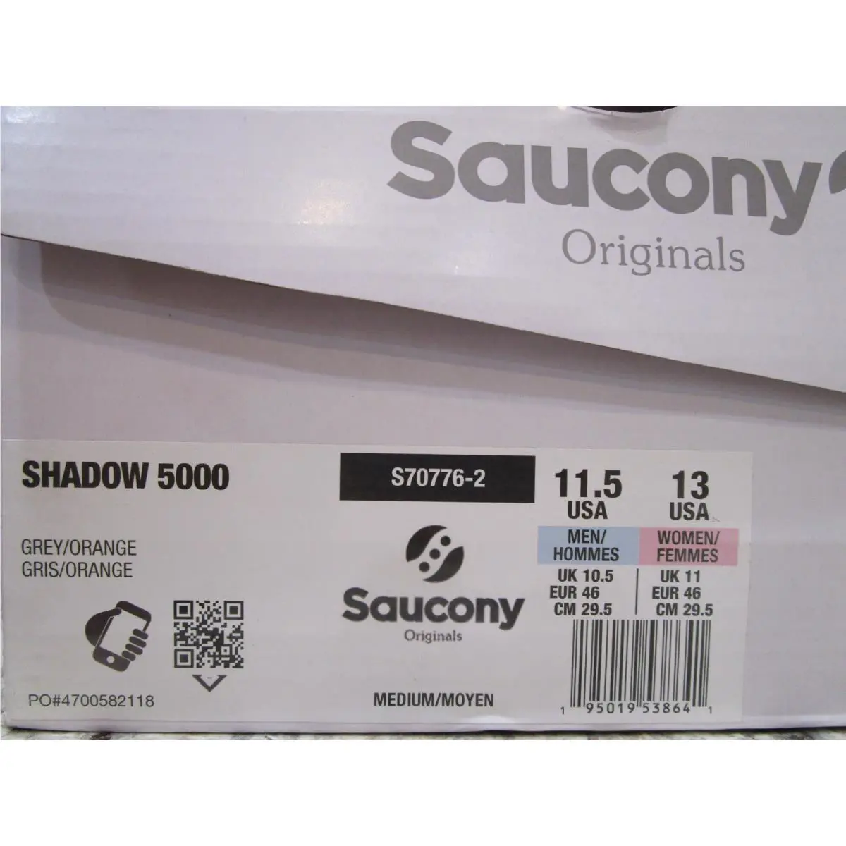 Saucony shoes - S707762 - S70776-2 - Grey/Orange 4