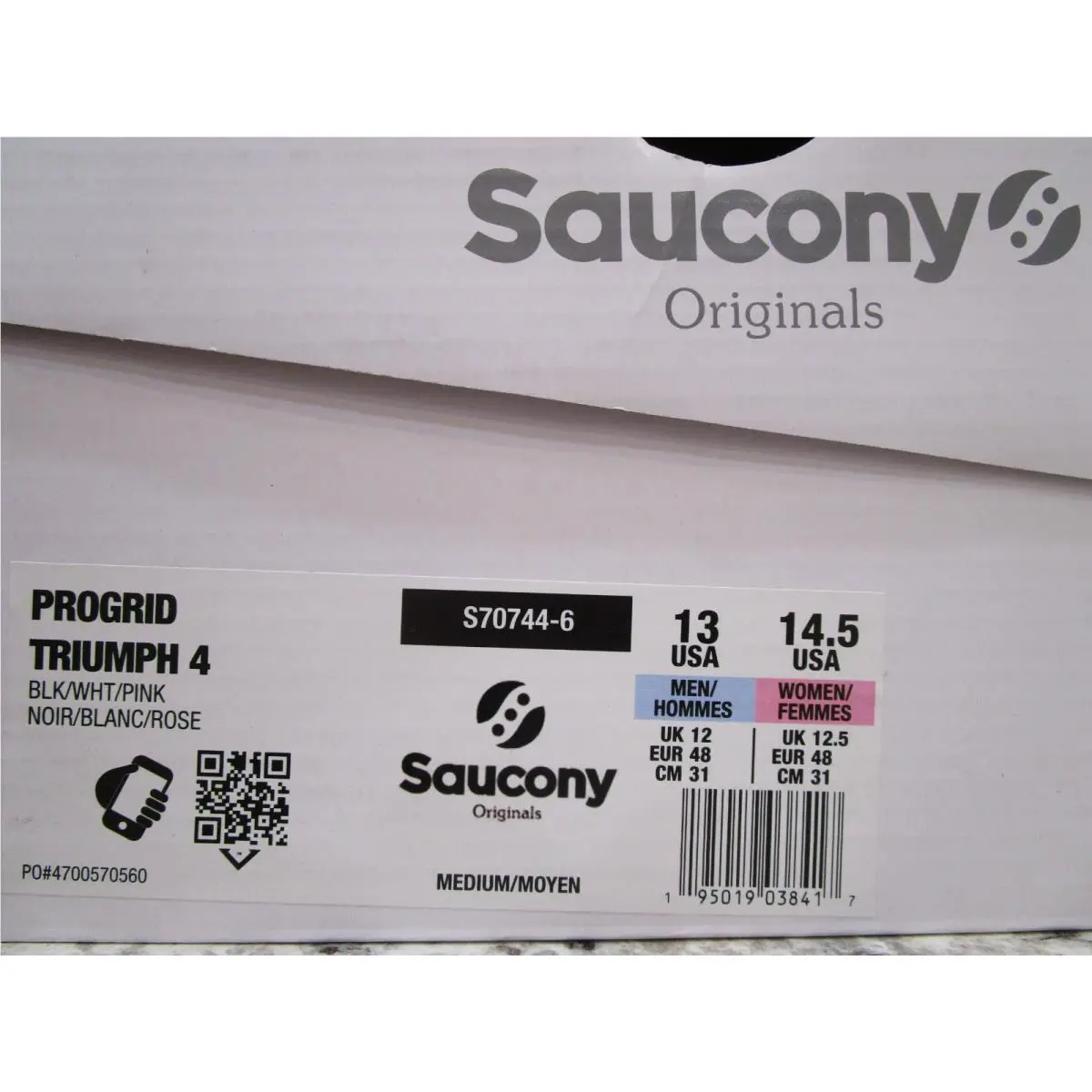 Saucony shoes - Saucony ProGrid Triumph 4 - ProGrid Triumph - S70744-6 - Black/White 4