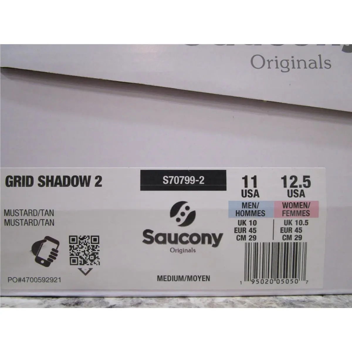 Saucony shoes - Saucony Grid Shadow 2 - Grid Shadow - S70799-2 - Mustard/Tan 4