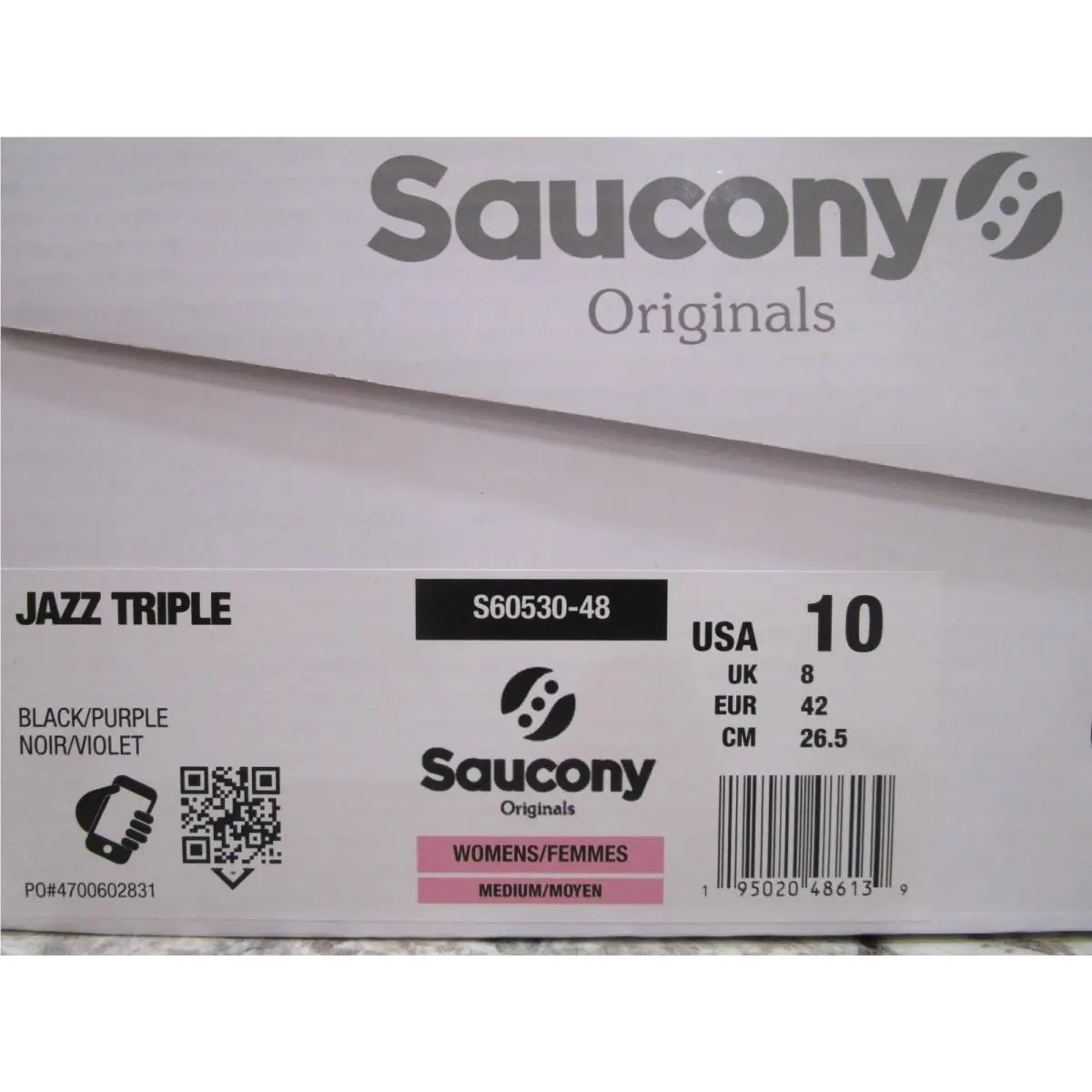 Saucony shoes - Saucony Jazz - Jazz - S60530-48 - Black/Purple 4