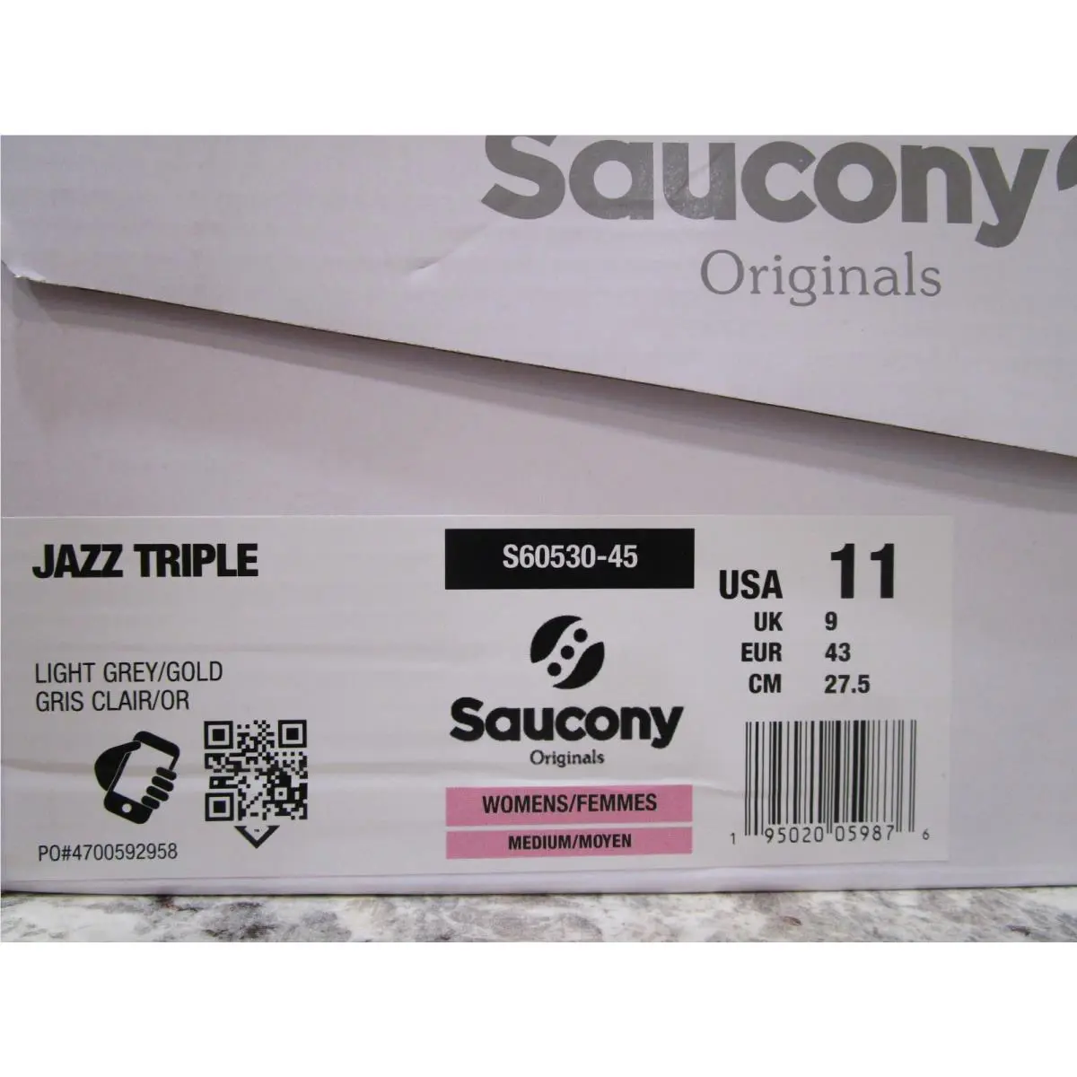 Saucony shoes - Saucony Jazz - Jazz - S60530-45 - Light Grey/Gold 4