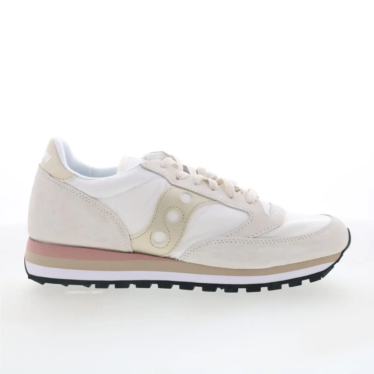 Saucony Jazz Triple S60530-45 Womens Beige Suede Lifestyle Sneakers Shoes 11