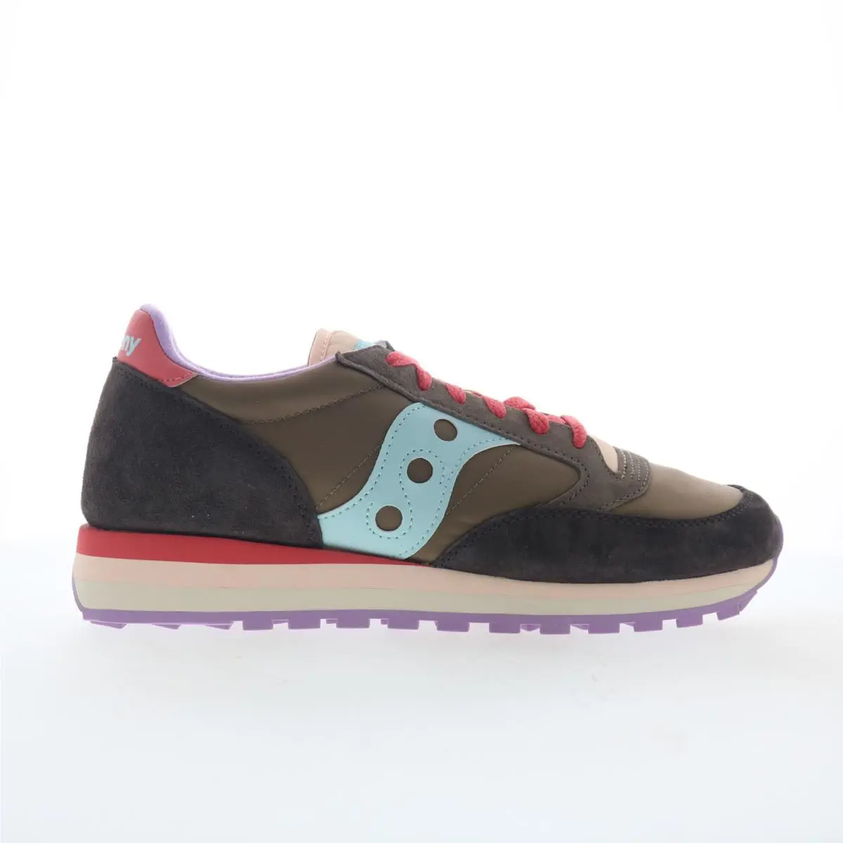 Saucony Jazz Triple S60530-50 Womens Brown Suede Lifestyle Sneakers Shoes 11