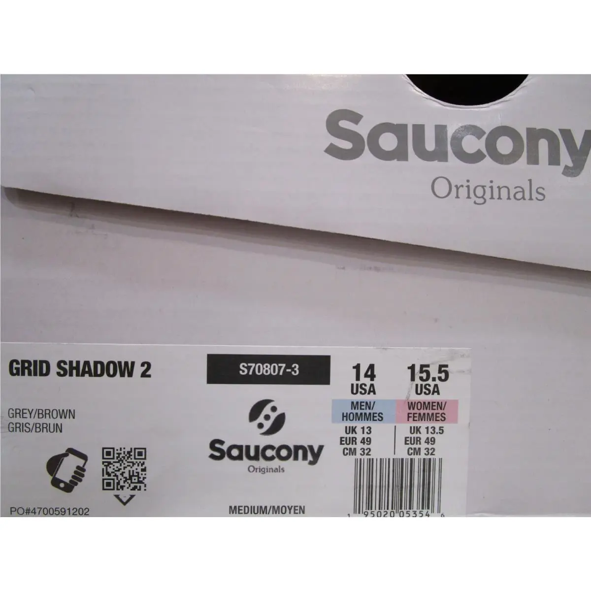 Saucony shoes - Saucony Grid Shadow 2 - Grid Shadow - S70807-3 - Grey/Brown 4