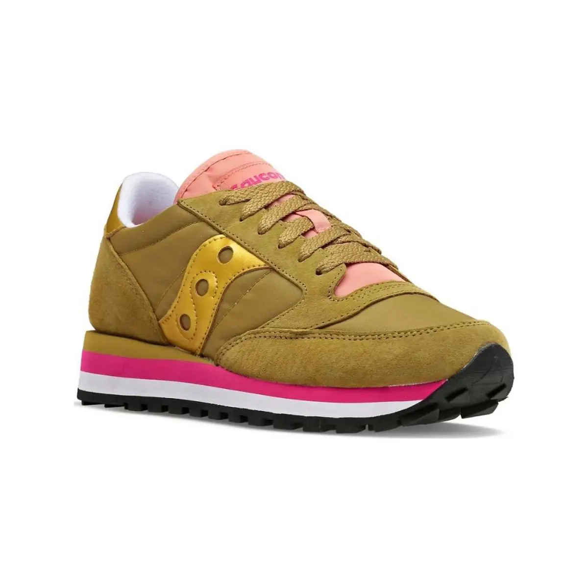 Saucony shoes - Saucony Jazz - Jazz - OLIVE/GOLD/PINK - U45 - S60530-23 0