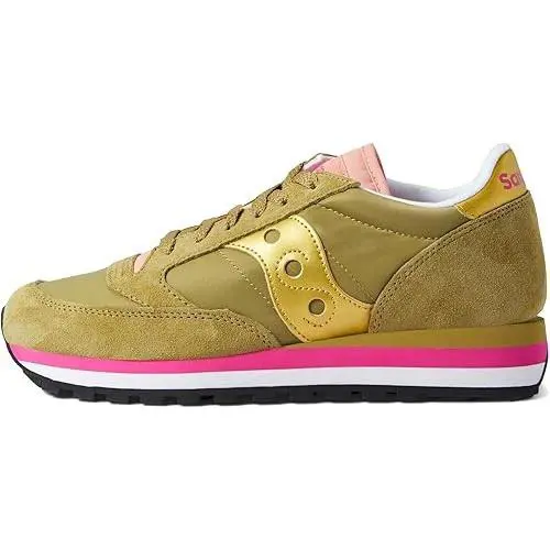 Saucony shoes - Saucony Jazz - Jazz - OLIVE/GOLD/PINK - U45 - S60530-23 1