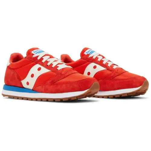 Saucony Jazz 81 Low Unisex Men Size 5 = Women Size 6.5 Sneakers Shoes Red - RED WHITE BLUE-U35 -s70539-26