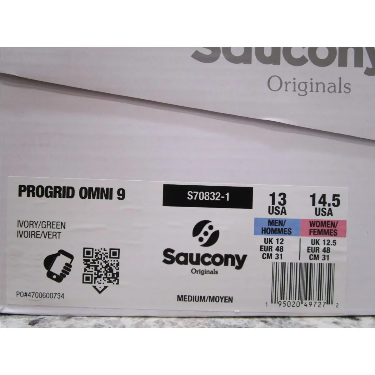 Saucony shoes - Saucony Progrid Omni 9 - Progrid Omni - S70832-1 - Ivory/Green 4