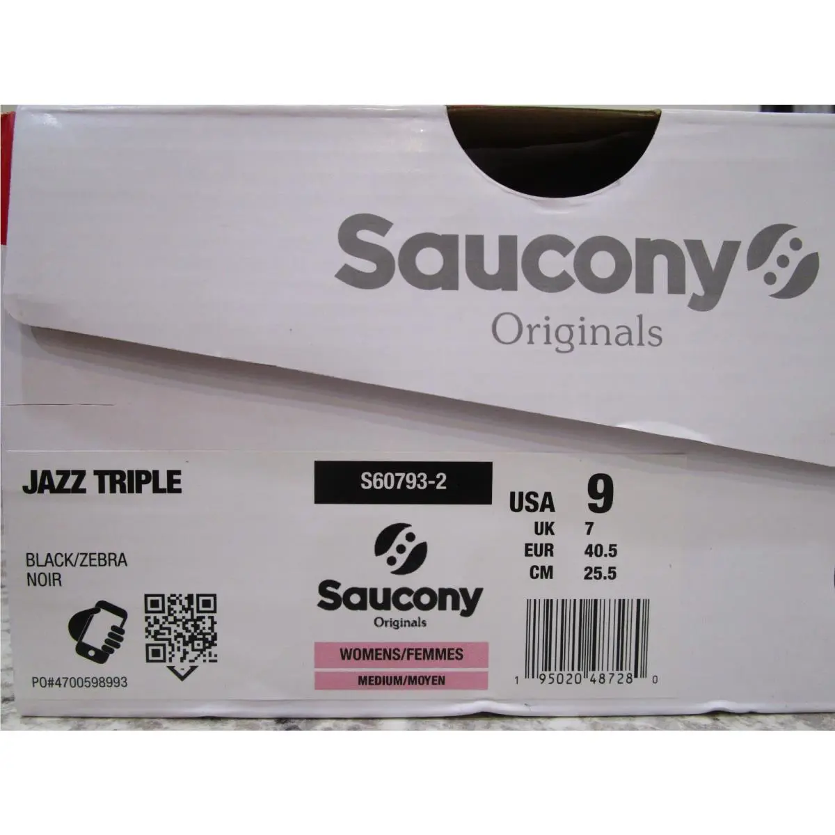 Saucony shoes - Saucony Jazz - Jazz - S60793-2 - Black/Zebra 4