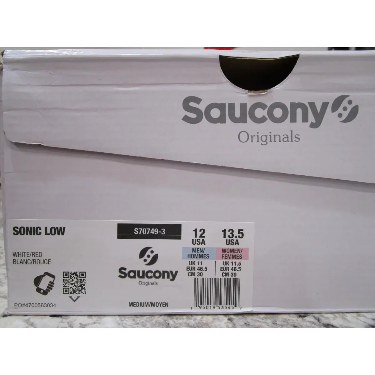 Saucony shoes - Saucony Sonic - Sonic - S70749-3 - White/Red 4