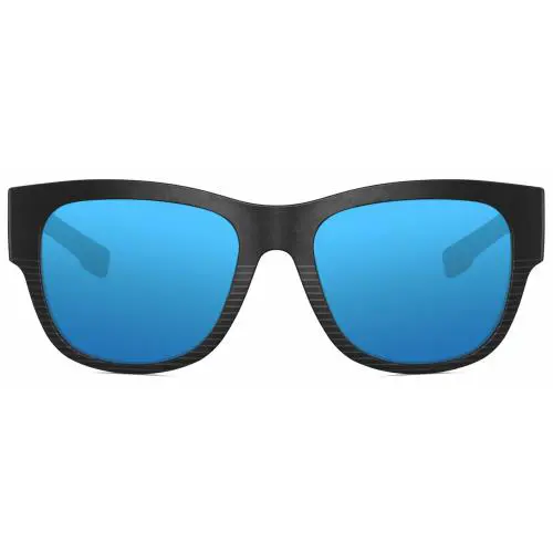 Costa Del Mar Caleta Unisex Sunglasses Black Plum Purple/grey Blue Mirror 55mm - Frame: Multicolor, Lens: Multicolor