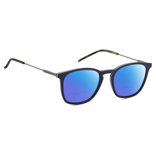 Tommy Hilfiger TH1764S Unisex Polarized Bifocal Sunglasses Navy Blue Silver 51mm