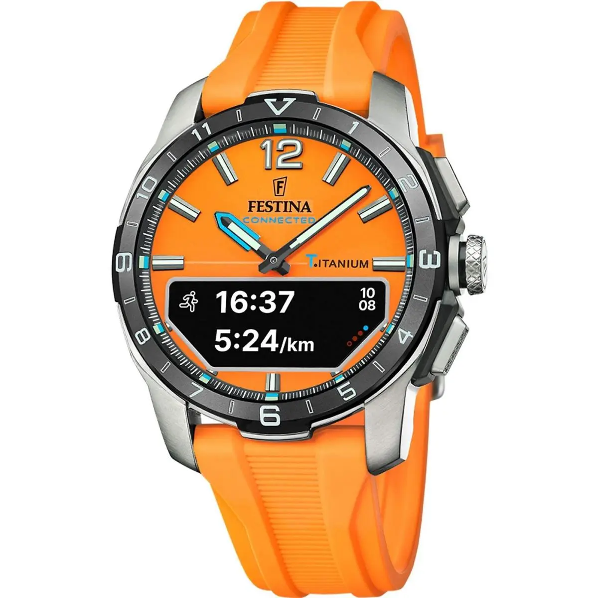 Connected Stainless Steel 44mm Quartz Wristwatch F23000-7 by Festina