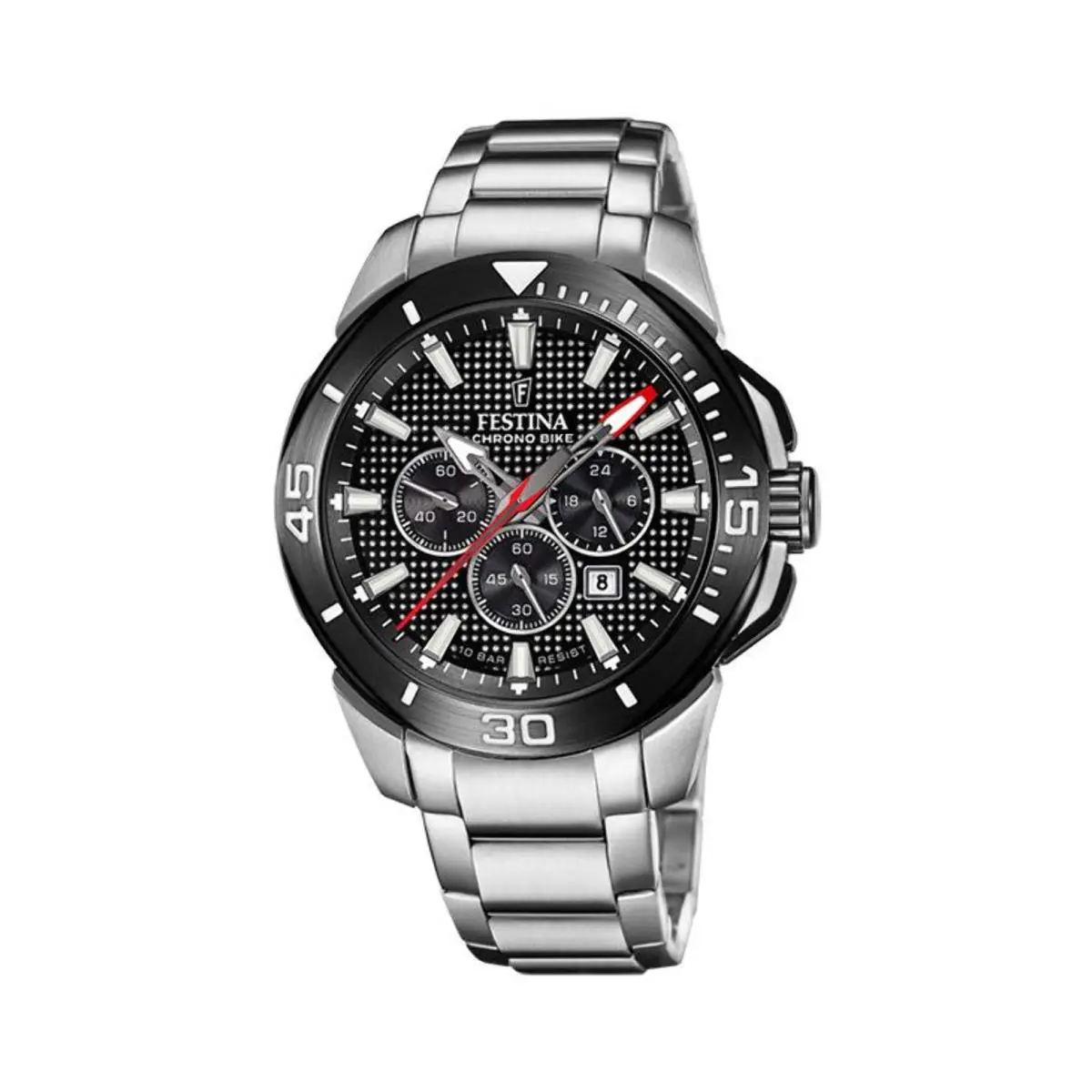 Chrono Bike Stainless Steel Quartz Wristwatch F20641-4 by Festina