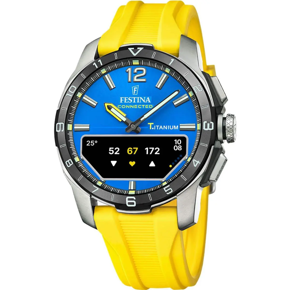 Connected Stainless Steel 44mm Quartz Wristwatch F23000-8 by Festina