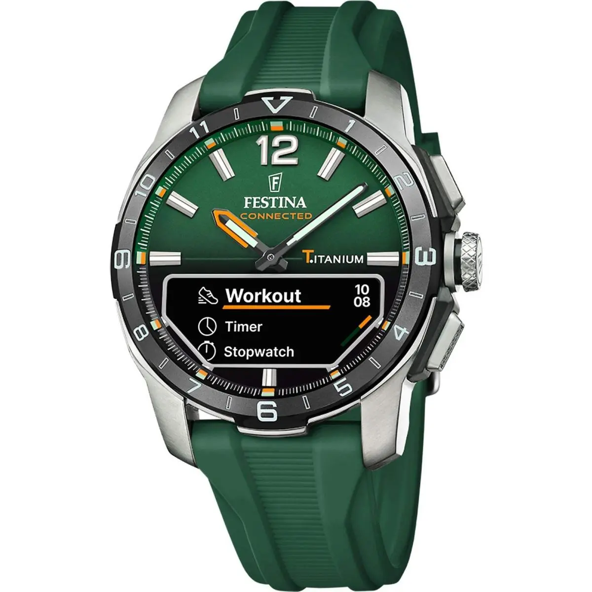 Connected Stainless Steel 44mm Quartz Wristwatch F23000-2 by Festina