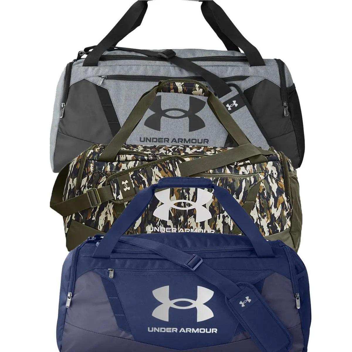 Under Armour - Undeniable 5.0 MD Duffle Bag - 1369223 Gym Sports Dad Gift - mix, duffle bag: Black/ MT Silver