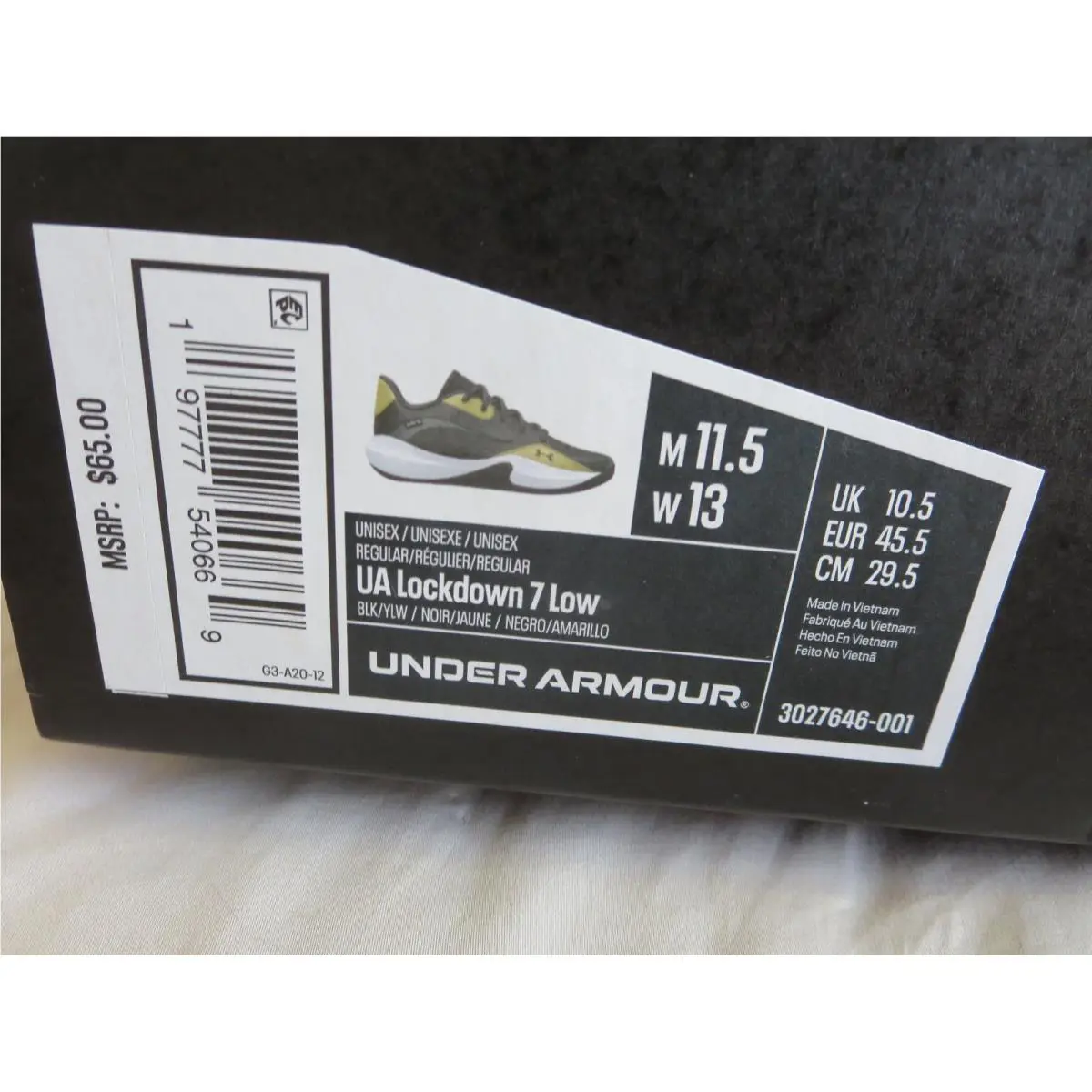 Under Armour shoes - Under Armour Lockdown 7 - Lockdown - 327646-001 - Black 8