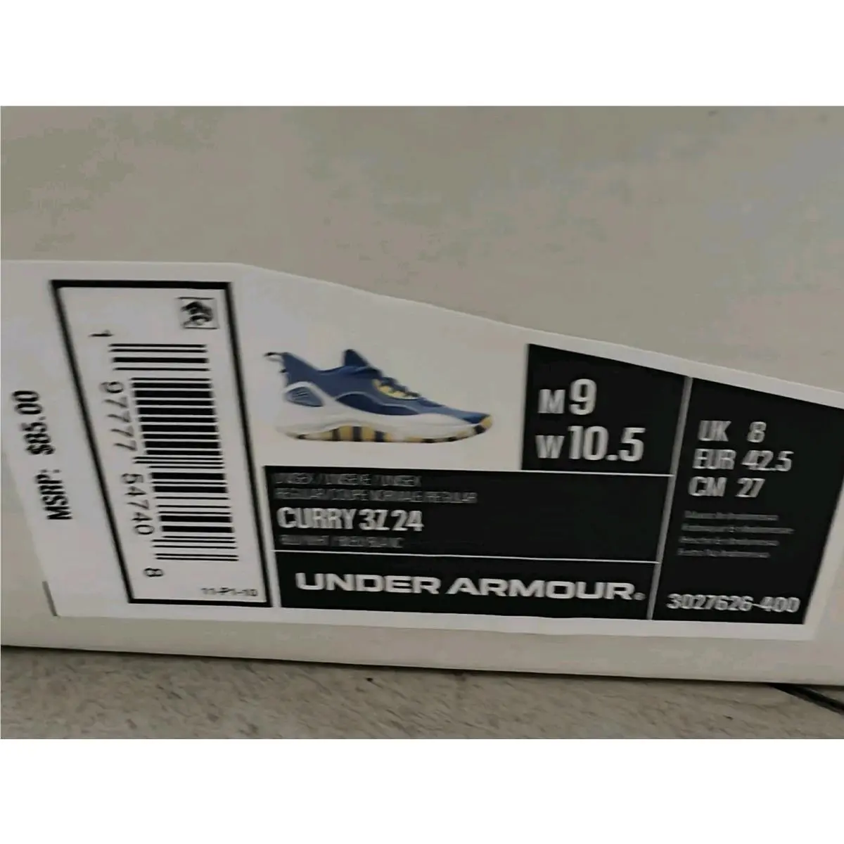 Under Armour shoes - Under Armour Curry 3Z 24 - 3027626-400 - Blue (UPC: 0197777547408) 7
